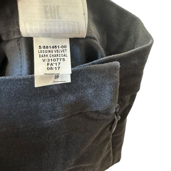 Banana Republic Gray Dark Charcoal DEVON LEGGING FIT STRETCH VELVET ANKLE PANT - Picture 8 of 9